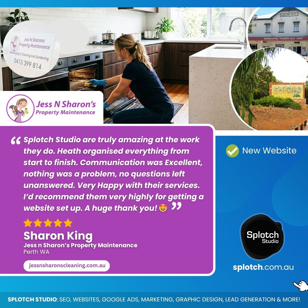 Cleaners website testimonial Perth