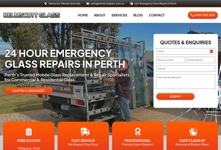 Glass Repair Company Website