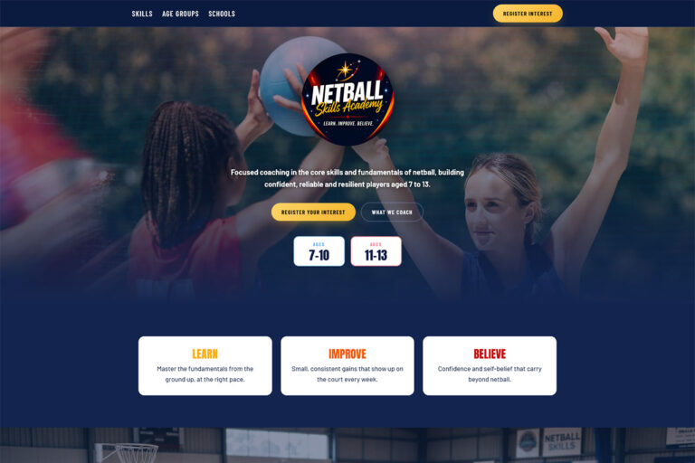junior netball coaching website
