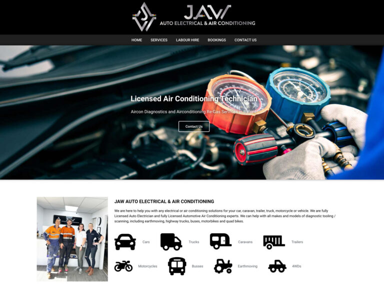 auto electrician mechanical website designer