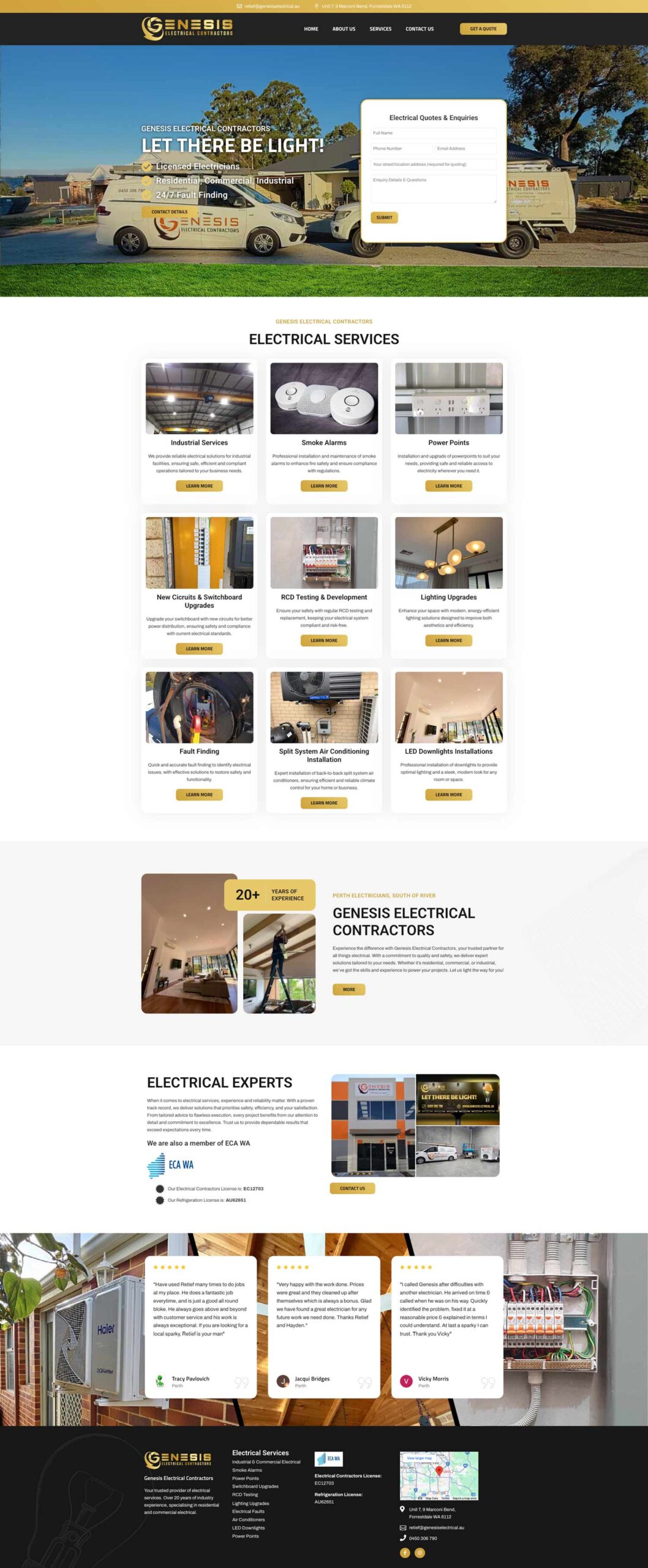 electrician websites