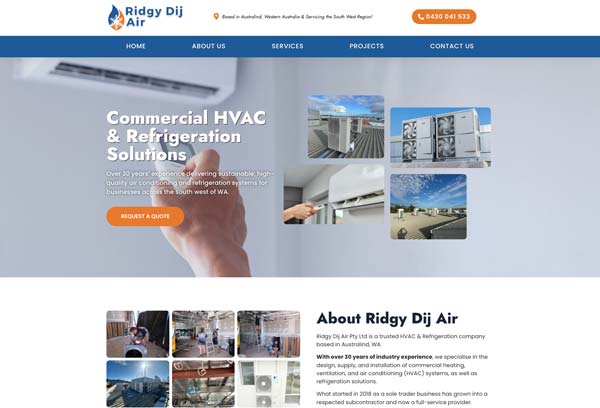 HVAC Aircon website designs