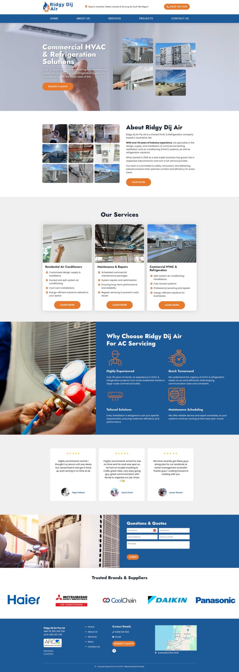 HVAC Aircon website designs