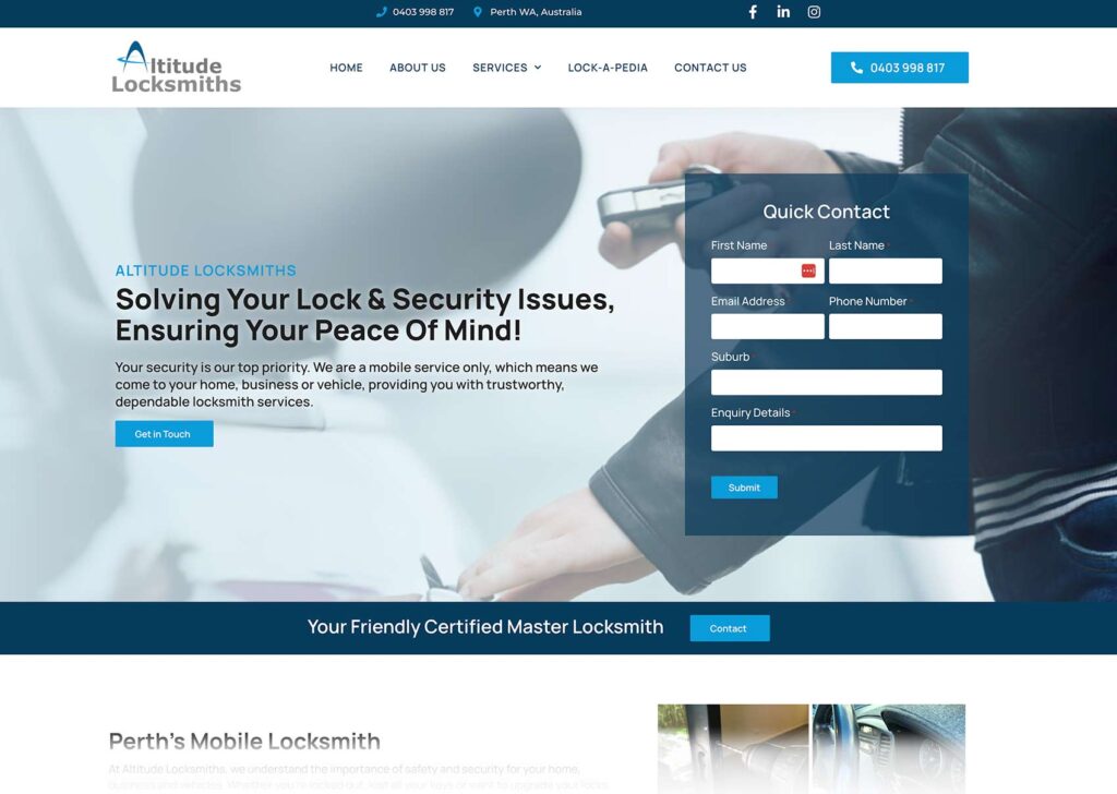 Locksmith Website Designs