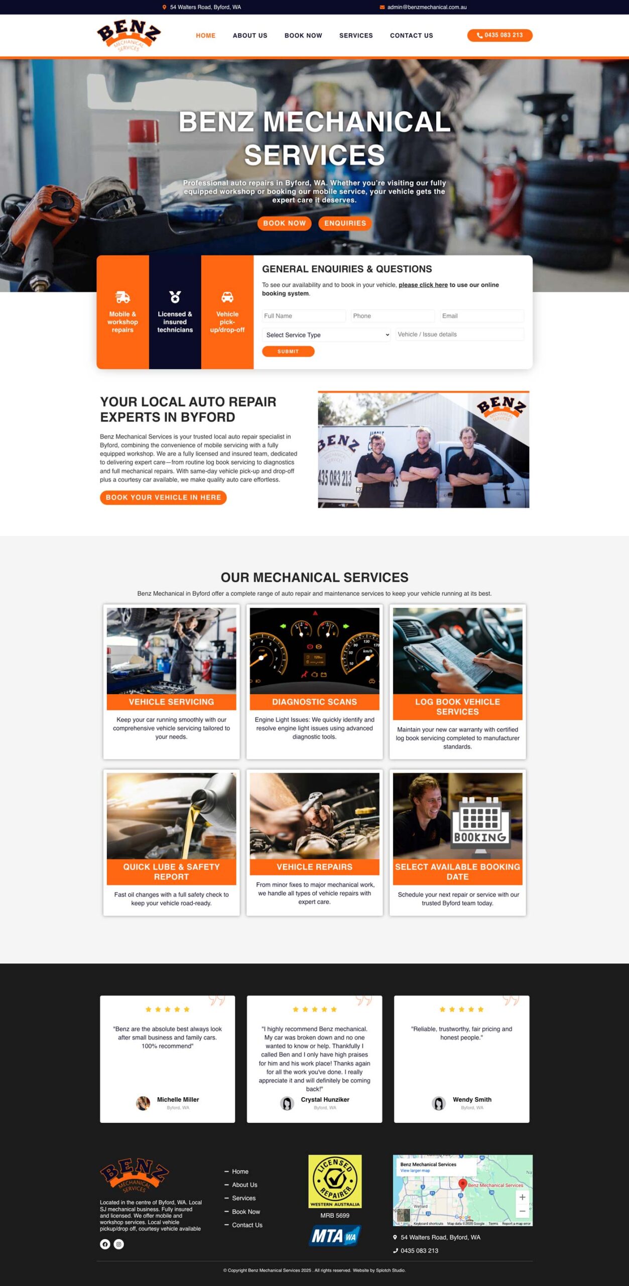 Mechanic's website
