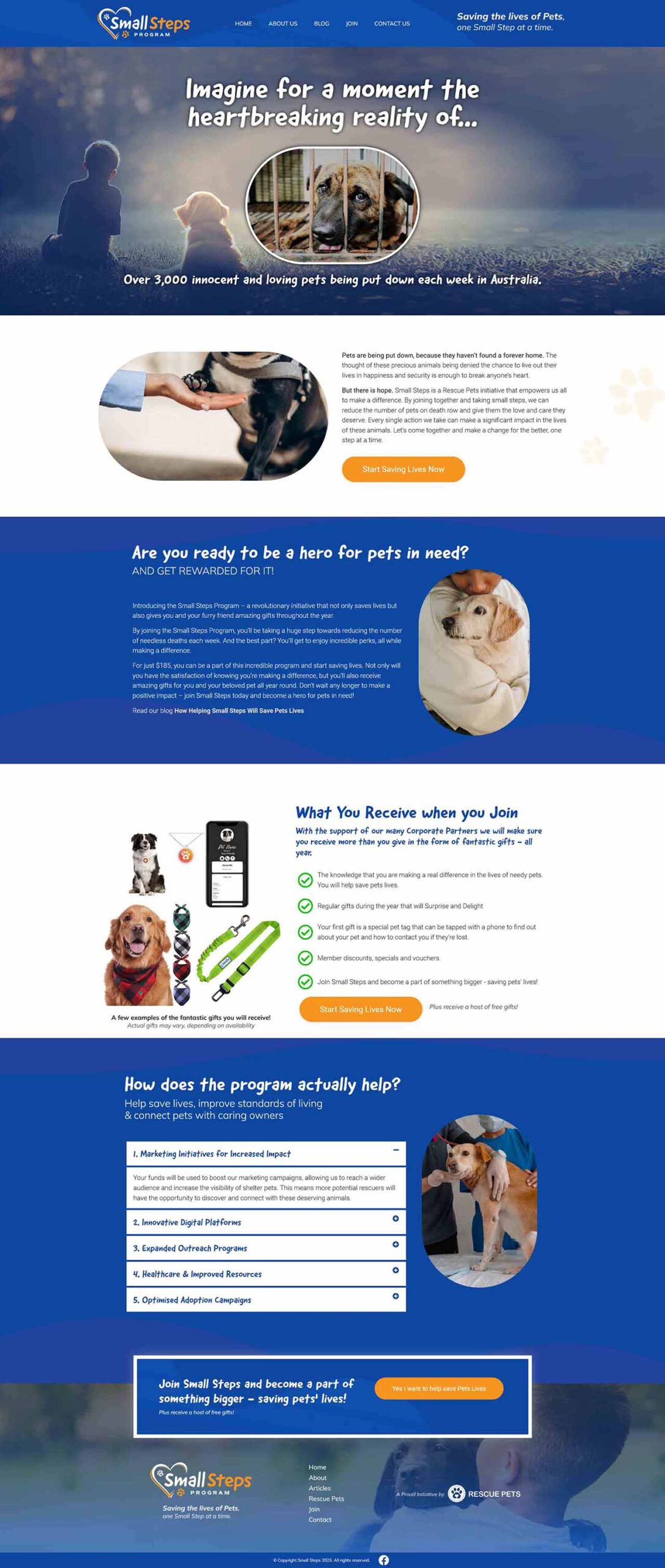 saving pets website