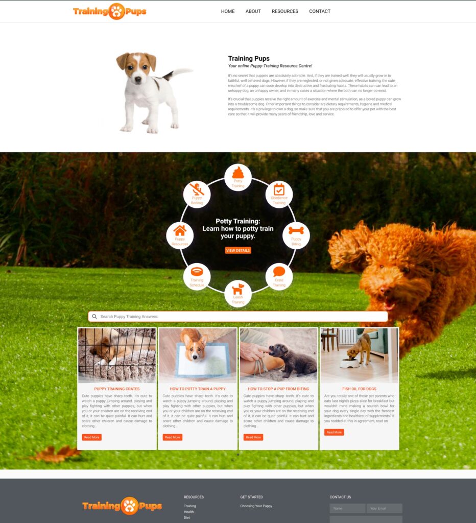 dog website